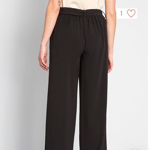 🛍BOGO NWT Savannah Tie-Waist Dress Pants Black - Picture 6 of 6